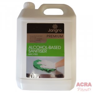 Jangro Premium alcohol based sanitiser 5ltr ACRA