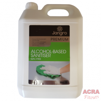Jangro Premium alcohol based sanitiser 5ltr ACRA