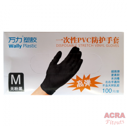 Black Disposable Gloves - ACRA
