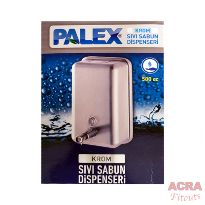 Palex Chrome Liquid Soap Dispenser 500cc-Box-ACRA