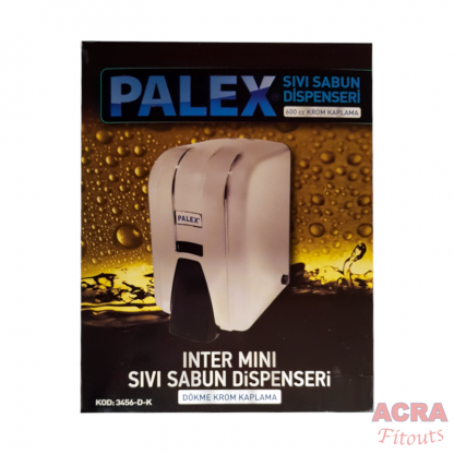 Palex Liquid Soap Dispenser 600cc - Chrome-Box-ACRA