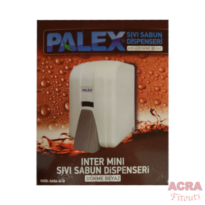 Palex Liquid Soap Dispenser 600cc - White and Grey-Box ACRA