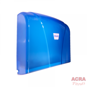 Palex Z-Fold Paper Towel Dispenser - Transparent Blue-Side - ACRA