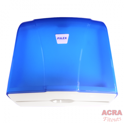 Palex Z-Fold Paper Towel Dispenser - Transparent Blue-1