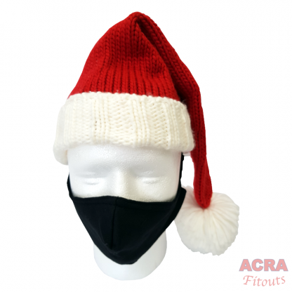 ACRA Fitouts Black Masks-Christmas