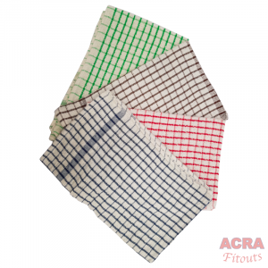Tea Towels - Blue brown red green - ACRA