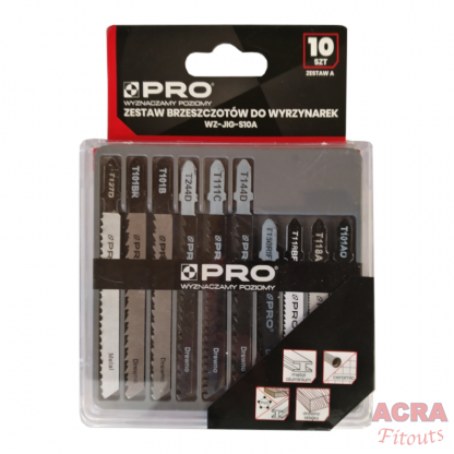 Pro Jigsaw Blades - Pack of 10 - WZ-JIG-S10A- front - ACRA